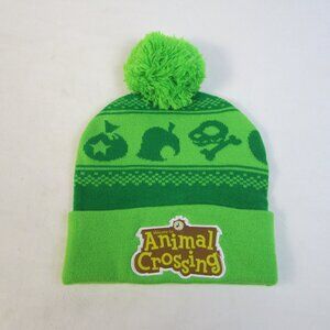 2021 Animal Crossing New Horizons Kids Pom Beanie Green Winter Hat Cap Toque